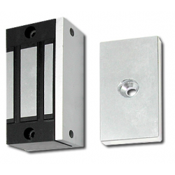 Mini door magnet for 24VDC, 6 Watt, IP65 Holding force up to 45 kg