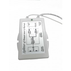 Set of PoE 48VDC injector and 12VDC splitter