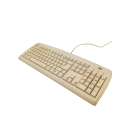 Beige tangentbord för PS / 2 tangentbord med PS2 Connect DIN6 mini, tysk layout