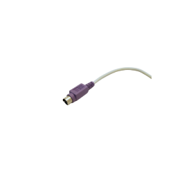 Beige tangentbord för PS / 2 tangentbord med PS2 Connect DIN6 mini, tysk layout