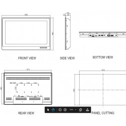 27 "16: 9 Marine approved DNV, ABS, BV, KR, LR, RS, IACS E-10, with dimming function