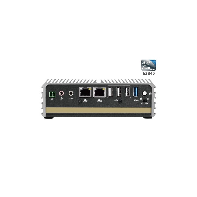 Compact fanless PC with Quad Core Atom CPU