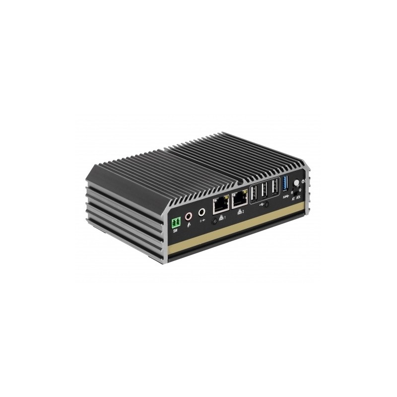 Compact fanless PC with Quad Core Atom CPU