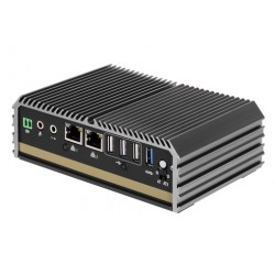 Compact fanless PC with Quad Core Atom CPU