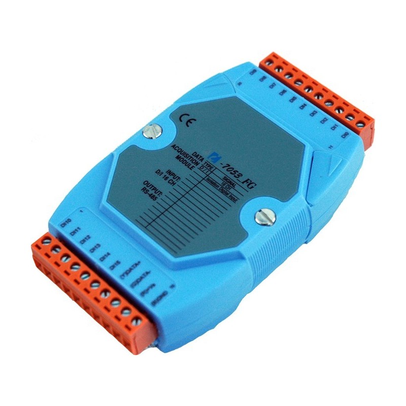 ICPDAS I-7043 is a module with 16 x digital outputs with Open Collector, RS485 bus.