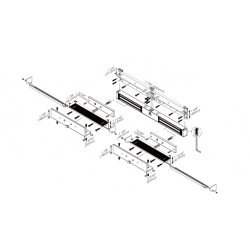 Double electronic door magnet, Z angle bracket