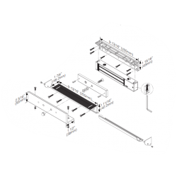 Z angle bracket for door magnet on inward opening door