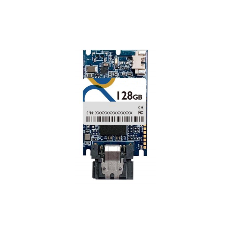 128GB SSD DOM Disk-on-modul. Vertikal montering