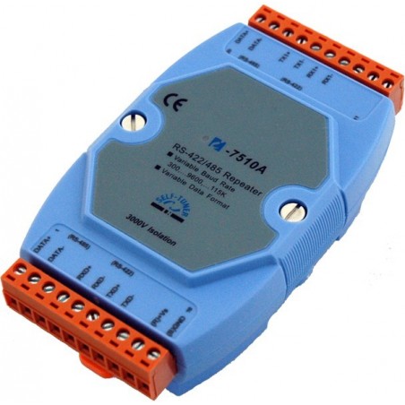 Optoisolerad RS485 RS422 (4-tråds duplex) repeater. RS422 till RS485 DIN-skena montering