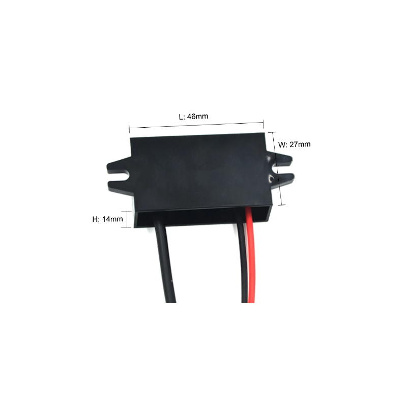 DC / DC-omvandlare från 8-35VDC till 5VDC USB honkontakt. USB-UTTAG med 5v