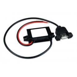 DC / DC converter from 8-35VDC to 5VDC USB female connector. USB OUTLET with 5v