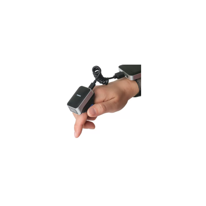 2D QR and barcode scanner in mini format for finger - DANBIT A/S