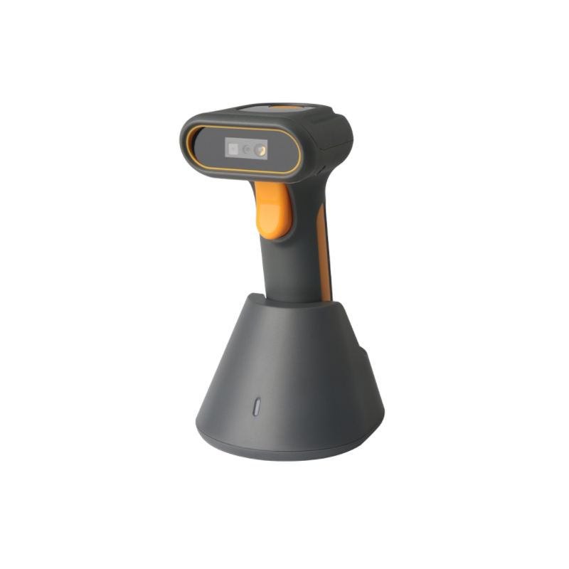 Wireless QR, 2D and 1D barcode scanner with base USB. Bluetooth and 2.4GHz