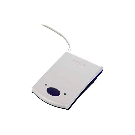 125kHz EM RFID-läsare med USB HID. Skrivbord med kortplats. Kan programmeras