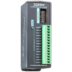 ControlByWeb Expansion module with 8 x Analog input, volts, 4-20mA, 16bit resolution