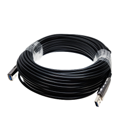USB 3.0 active optical cable (AOC), fiber optic, data transfer speed of 5Gbps up to 100 meters