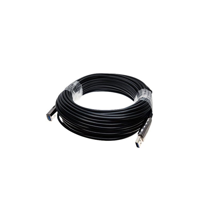 USB 3.0 active optical cable (AOC), fiber optic, data transfer speed of 5Gbps up to 100 meters
