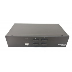 4-portars KVM-switch DP, DisplayPort, 4K60Hz, 3 x USB2.0-snabbtangenter