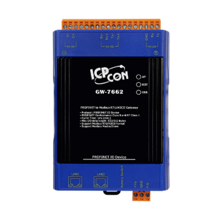 PROFINET til MODBUS RTU/ASCII konverter / Gateway. Profinet Master til Modbus slave/master