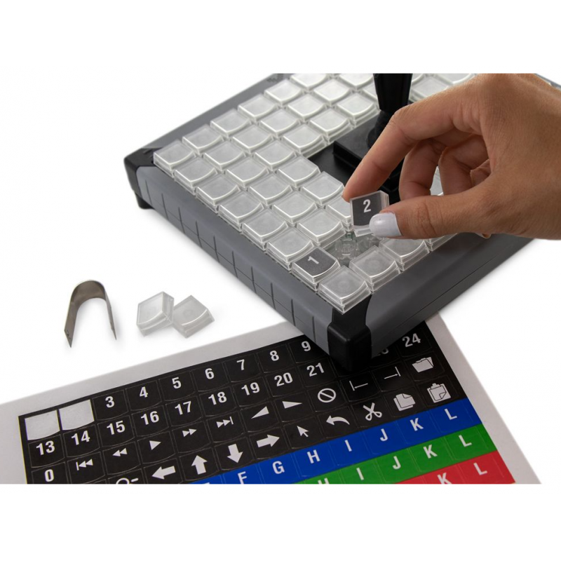 XK-0989-UBJ68-R - Tangentbord med styrspak - X, Y, Z-axeln - USB