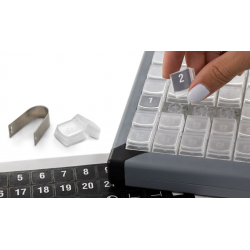 X-KEYS XK-0980-UBK80-R, USB keyboard with 80 programmable keys and built-in LED light