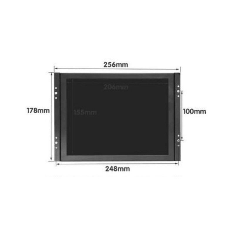 10.4” Hög Ljusstyrka, Höga Nits, Solljus Läsbar, LCD skärm
