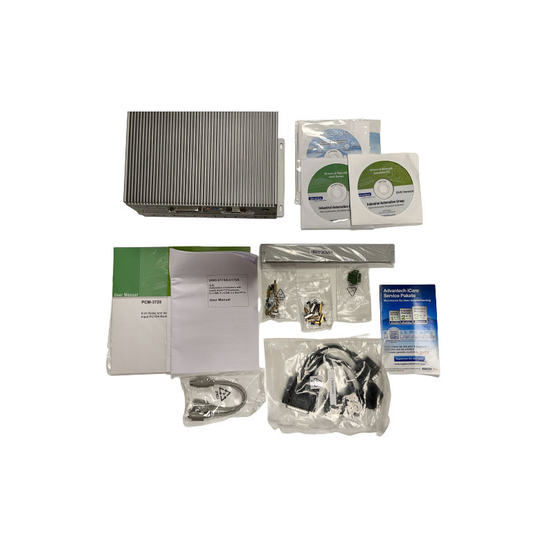 Advantech UNO-2178A-A33e, PCM-3725-BE, inkl. UNO-PCM23-AE komplett Ny