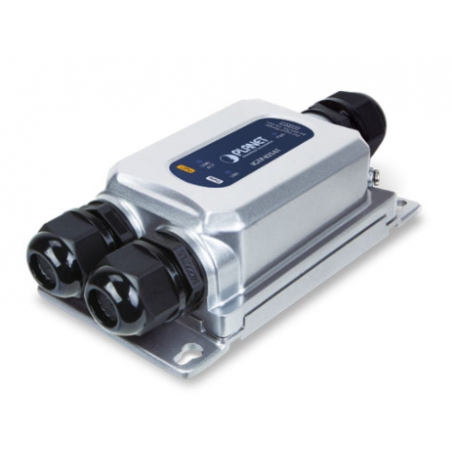 Vattentät mediaomvandlare för 1000Mbit Fiber och 100/1000Mbit RJ45, PoE+ IP67 IK10