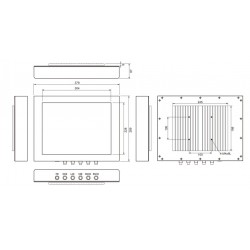 Panel PC med 19\" touch skærmforPanel PC