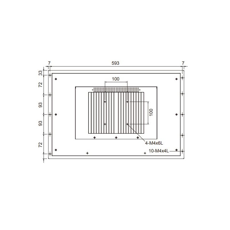 High brightness, sunlight readable, Industrial Panel PC 21.5 LCD with Touch