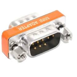 Null modem adapter plug RS232 SUB-D DB9 female male Gender Changer plug