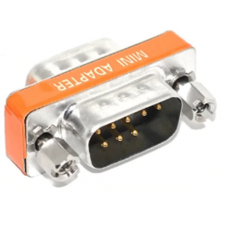 Nollmodem adapterplugg RS232 SUB-D DB9 hona hane Gender Changer plug