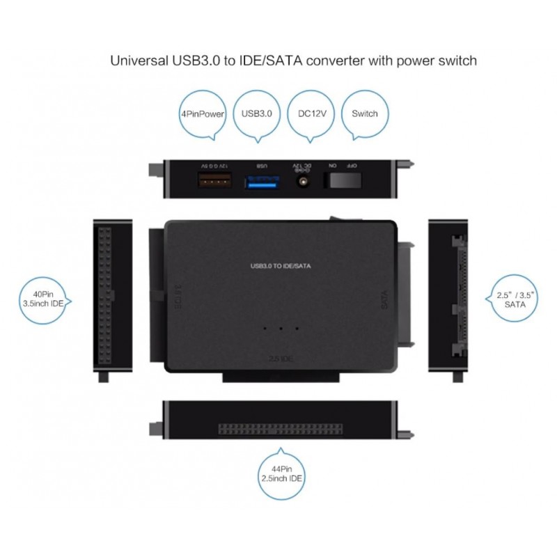 Uppgradera din hårddisk till USB 3.0 med SATA och IDE till USB-adapter