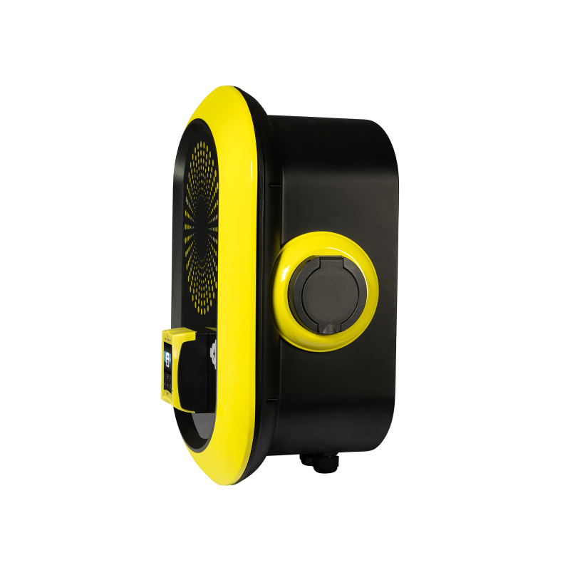 Laddställ för elbil mot betalning. Mobilepay och kortbetalning