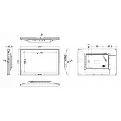 10" TFT  HDMI, VGA, video multi touch VESA