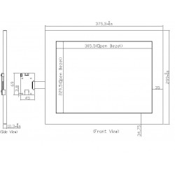 15 "Infrared Touch screen module Windows 2000, XP, Vista, Windows 7 Windows 10 MULTI TOUCH