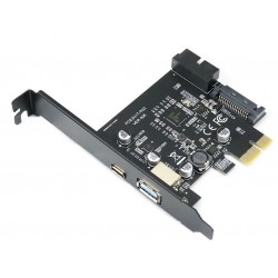 PCI Express card for 19-pin USB 3.0 connector