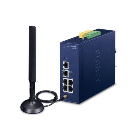 LoRaWAN gateway i industriel kvalitet med pålidelig forbindelse til IoT. Indbygget 5 ports switch