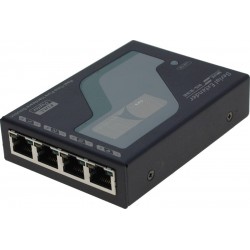 4 ports RS232 extender up to 900 meters with multiplexer over CAT. 5/6/7 cable RJ45 cable, isolated