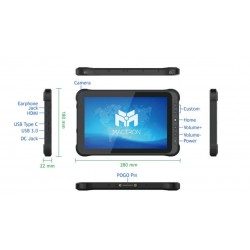 10.1 Industrial tablet: Support Windows 11, 700nits, camera, RFID, barcode scanner | IP65