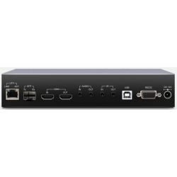 4K@30Hz HDMI KVM Extender transmitter over IP / point to point with RJ45 (150m) or fiber (60km). PoE.