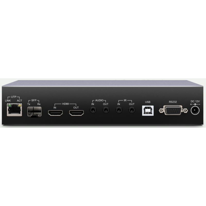 4K@30Hz HDMI KVM Extender sändare över IP / punkt till punkt med RJ45 (150m) eller fiber (60km). PoE