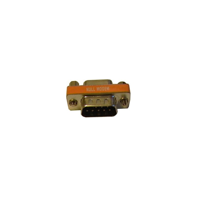 Nollmodem adapterplugg RS232 SUB-D DB9 hona hane Gender Changer plug