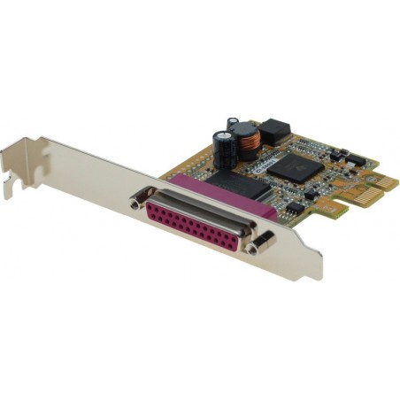 PCI Express parallellkort med DB25-port och fästen ingår