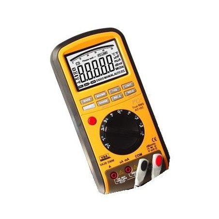 Digital multimeter med tester för termoelement, transistorer och dioder