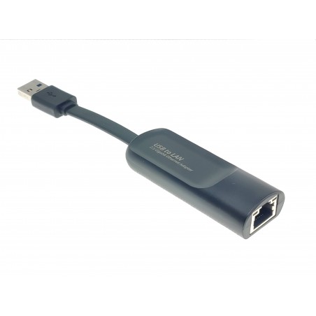 USB 3.0 till 2.5 Gbps Ethernet-adapter RJ45, svart