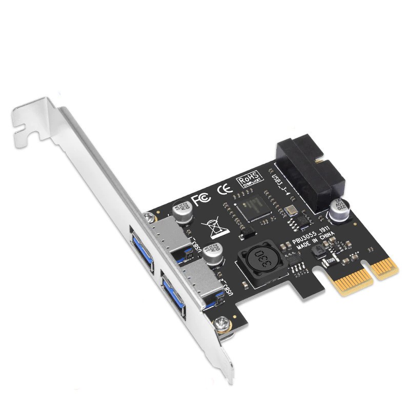 PCI-e card with 19-pin USB 3.0