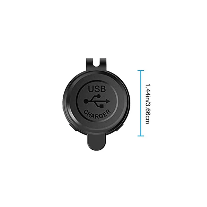 Kombinationsuttag USB-C PD USB-A Cigarruttag rundt vattentätt panelmontering, USB-laddare för båt, bil, lastbils