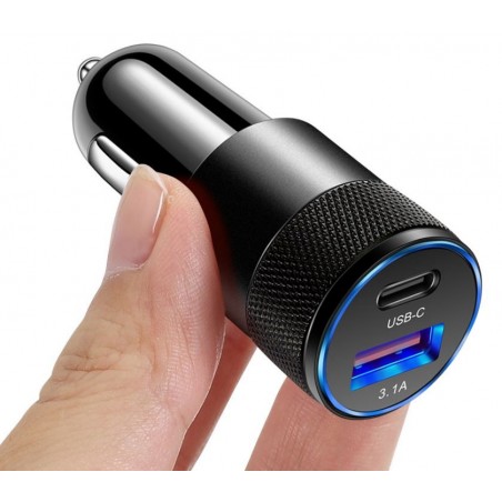 USB Auto låter USB-A och USB-C PD för cigarantucks till 12VDC och 24VDC