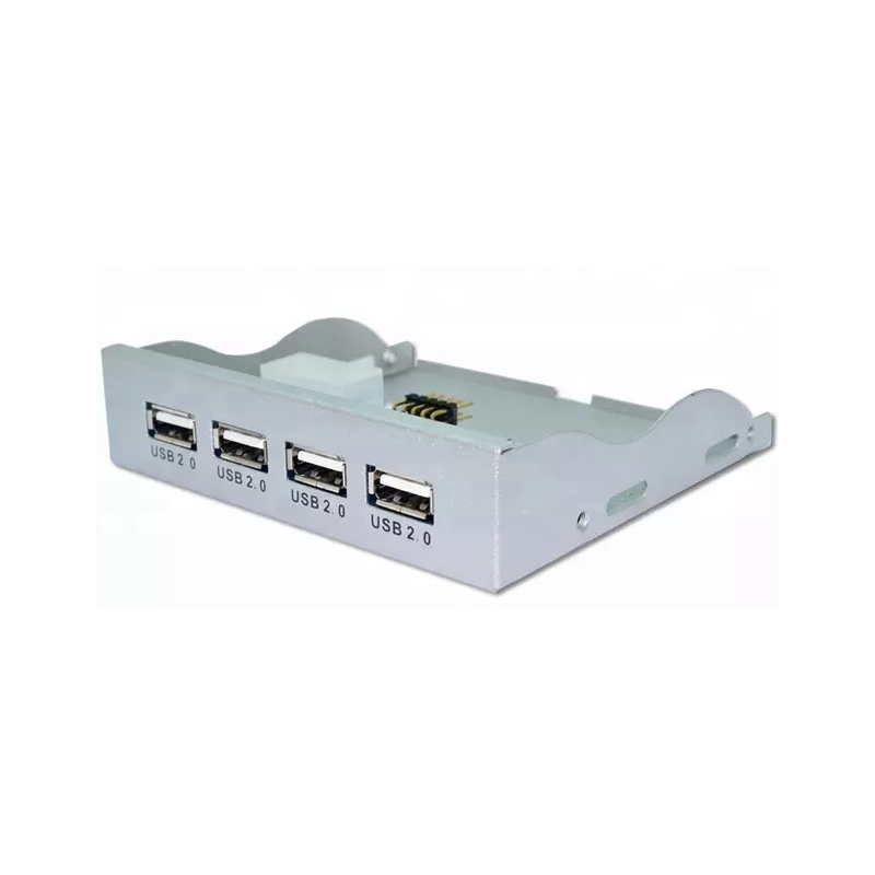 USB-hub 3,5″ panelmontering – 4 portar USB 2.0 för kabinett